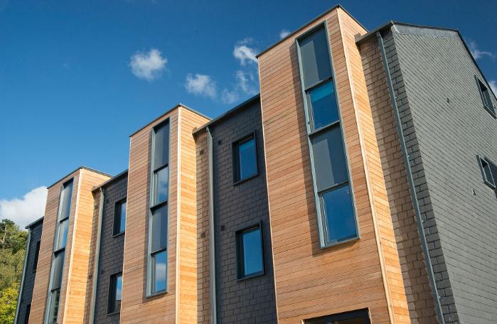 Outside view of Fell court halls of residence 