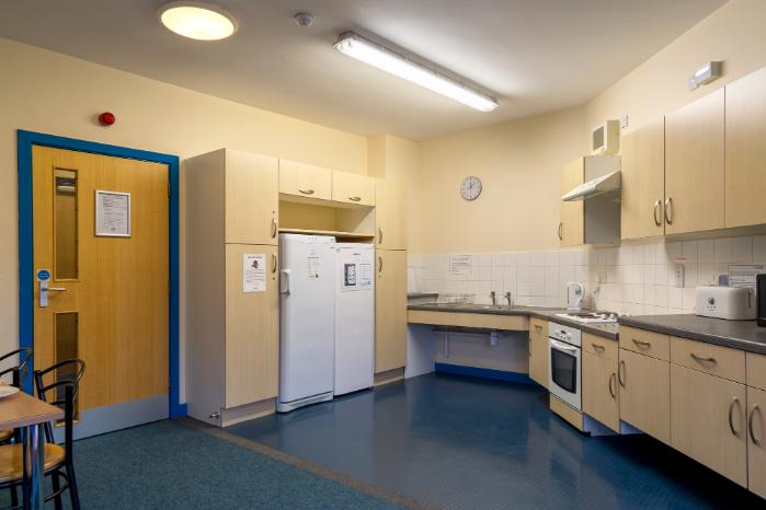 An internal image of the kitchen at Carrock Hall