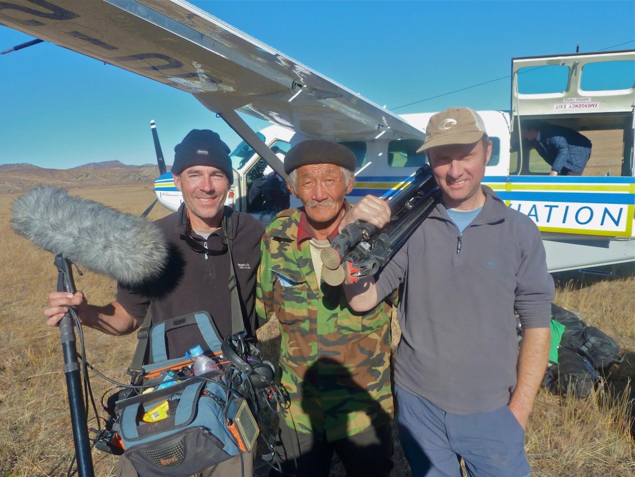 Jonathan Chappell in Mongolia whilst filming Extreme Fishing with Robson Green.