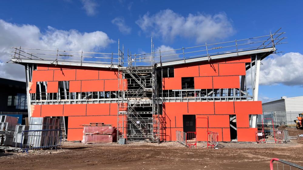 The University of Cumbria Barrow campus under construction